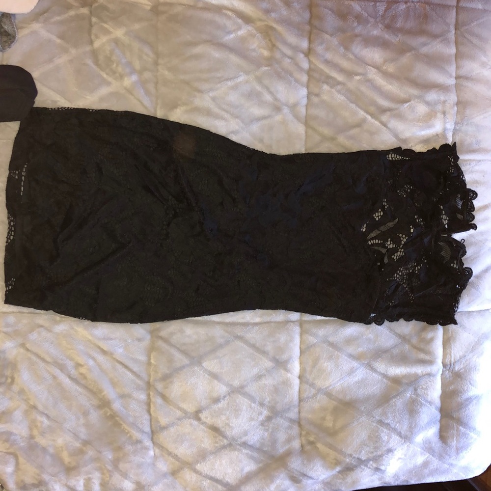 Black lace dress